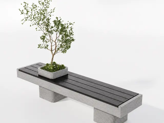Straight Concrete Bench