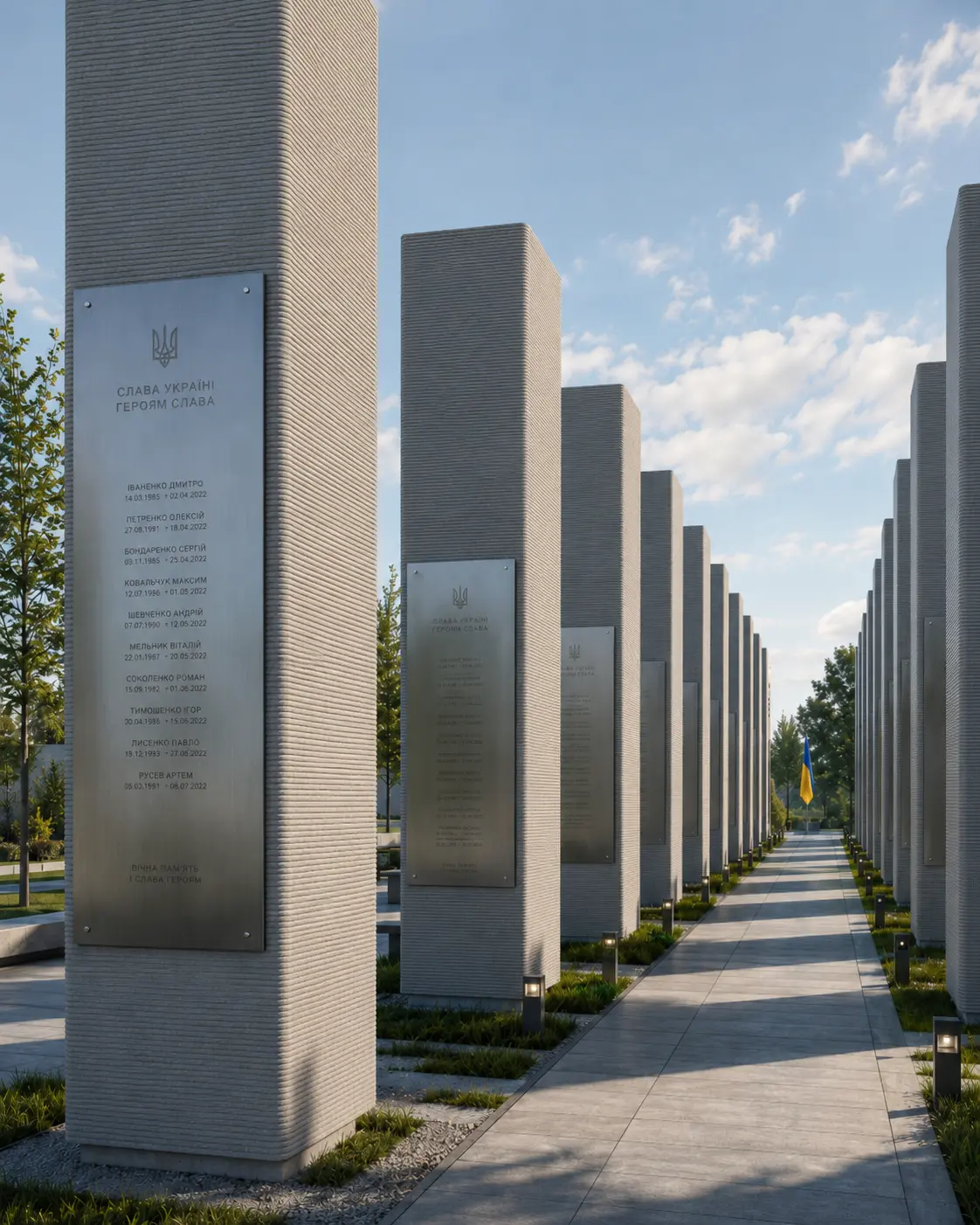 Меморіальні комплекси з бетону 3D-друку